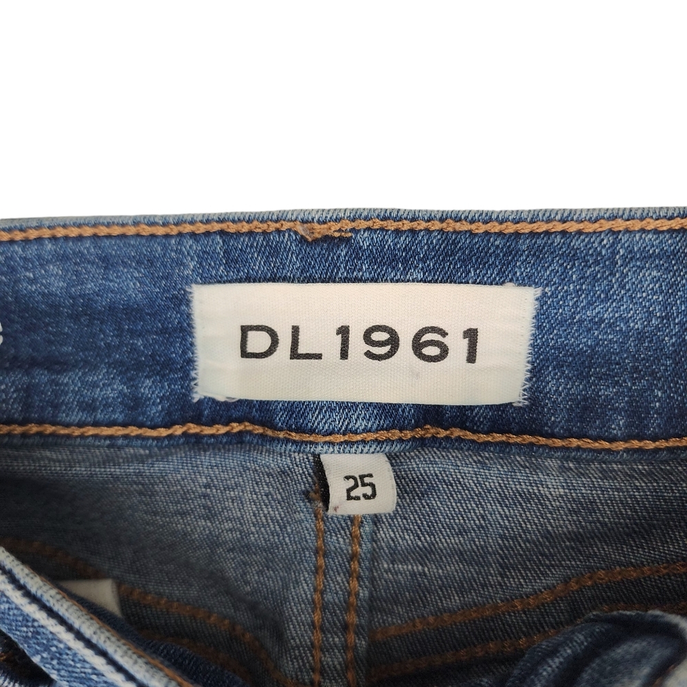 DL1961 Womens 25 Florence Instasculpt Skinny Delano Medium Wash Denim Jeans Blue - Picture 2 of 8